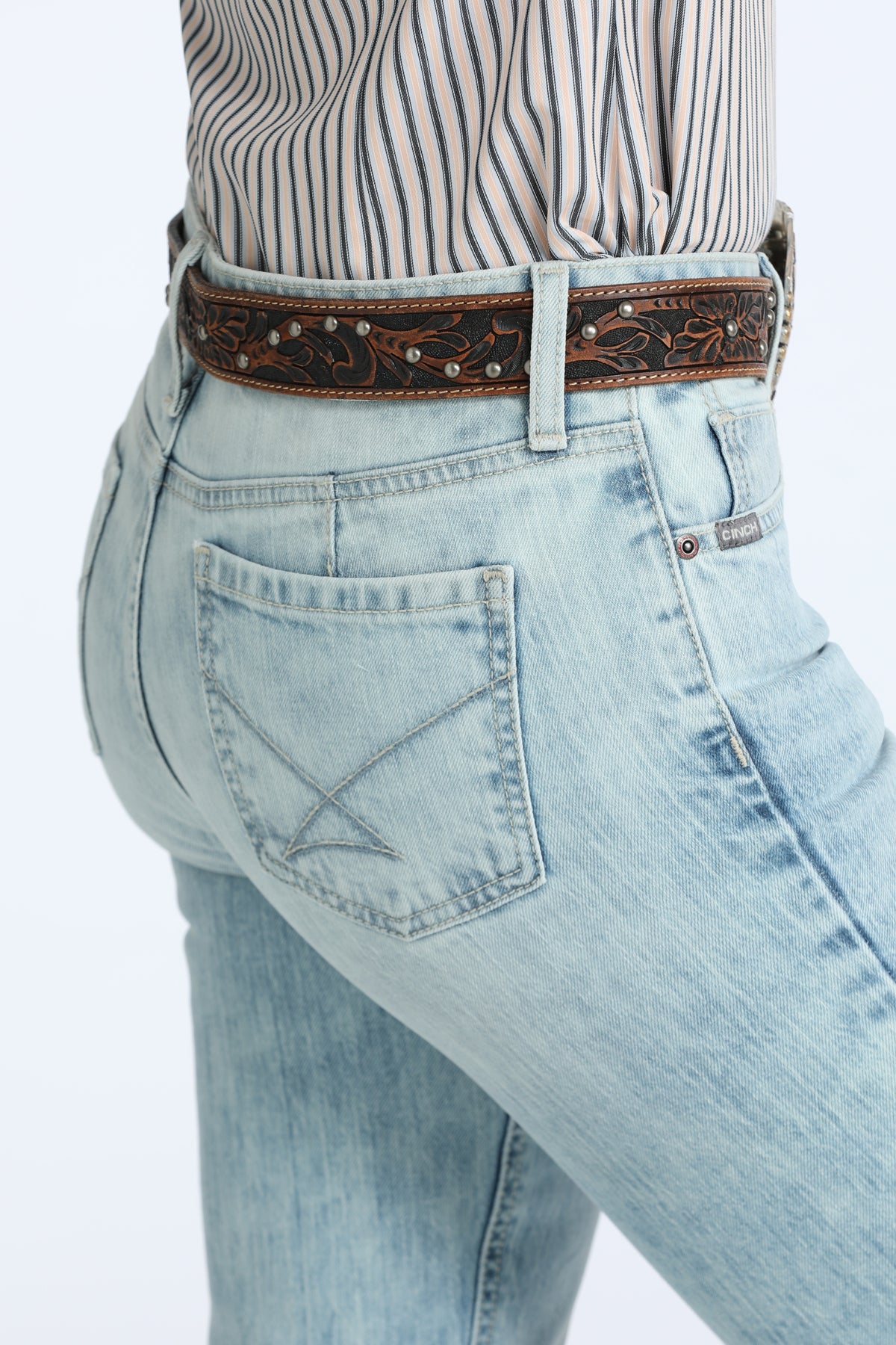 Cinch Ladies Lynden Light Stone Wash Denim Trouser Jeans