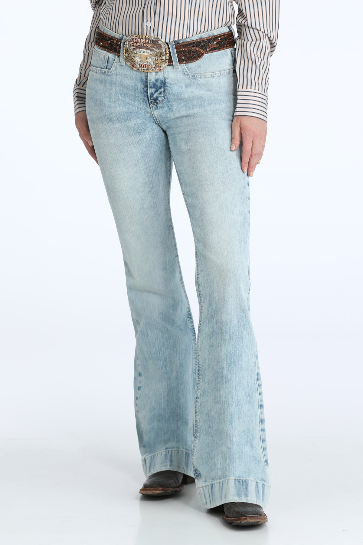 Cinch Ladies Lynden Light Stone Wash Denim Trouser Jeans