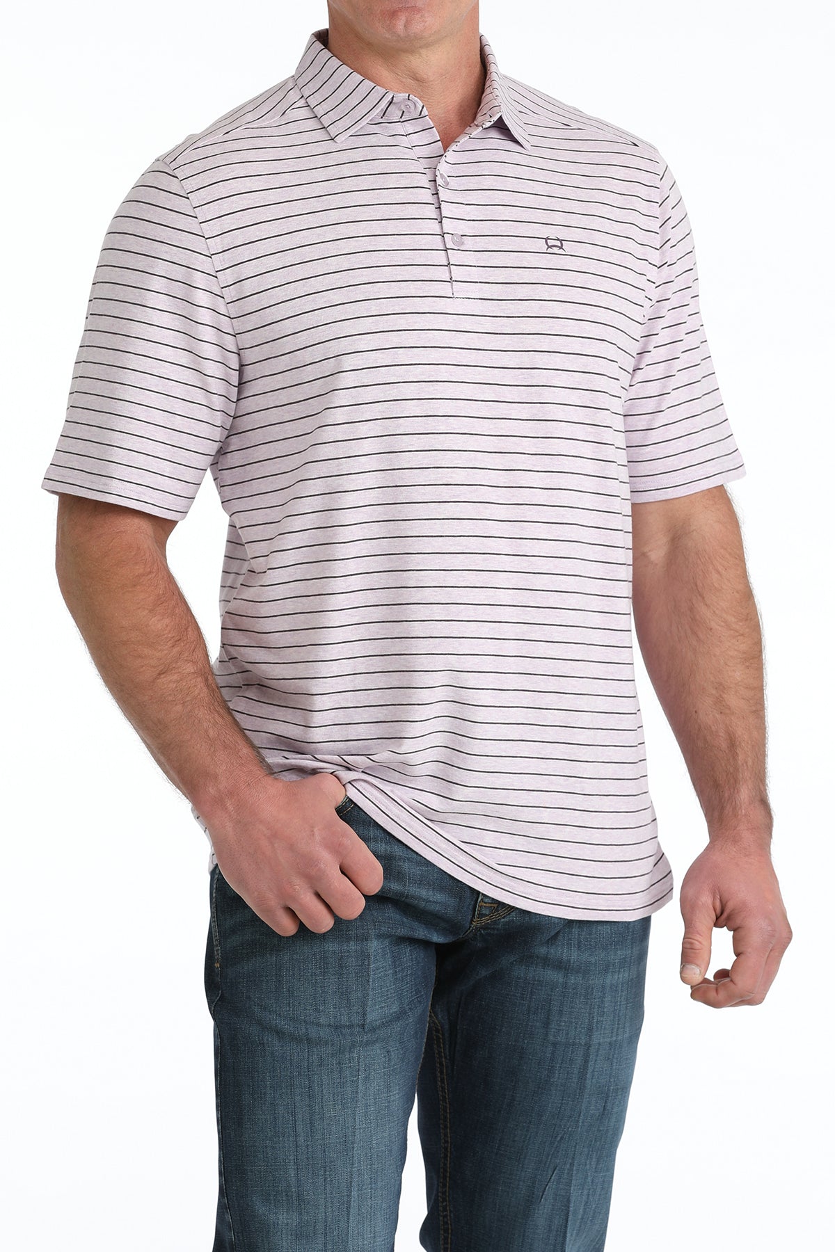 Cinch Men's Lilac Arenaflex Polo Shirt