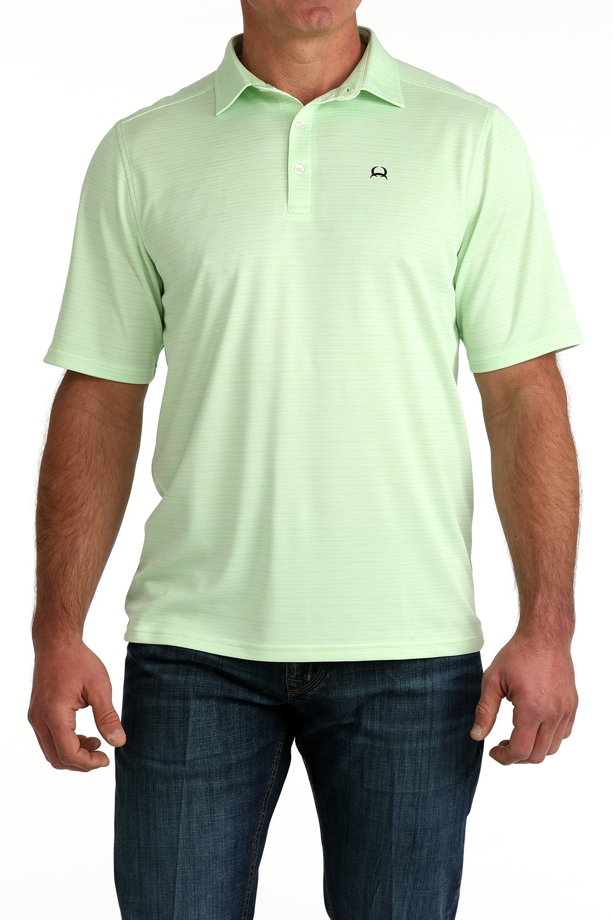 Cinch Men's Arenaflex Green Polo Shirt