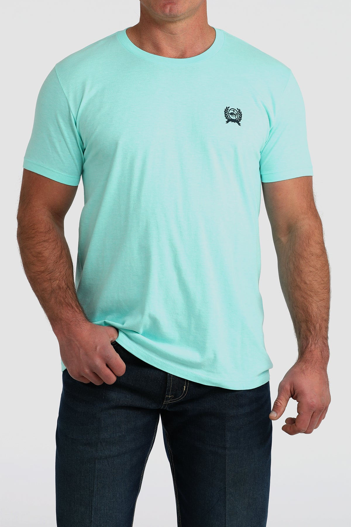 Cinch America's Finest Farmers Aqua T-Shirt