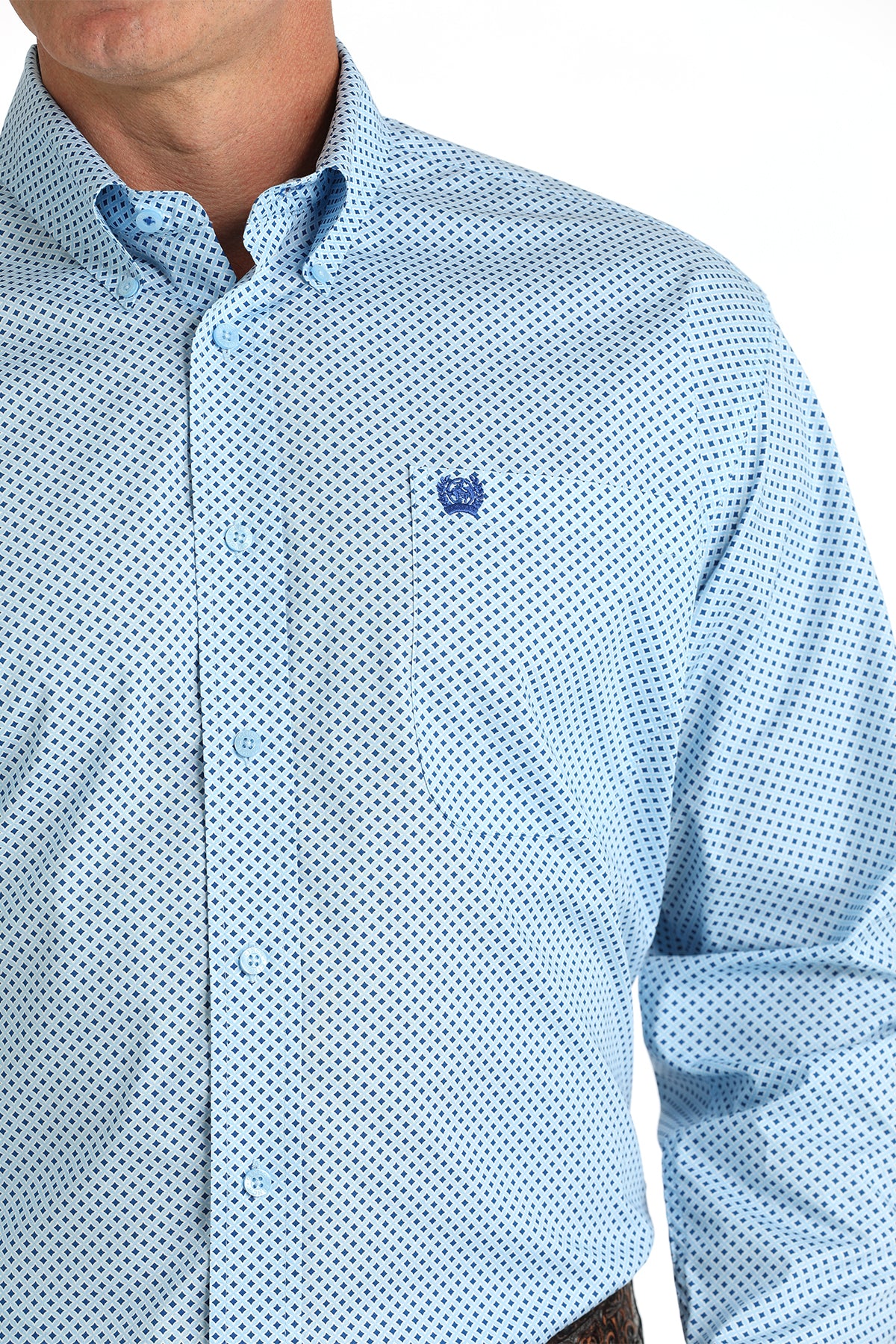 CINCH BLUE DIAMOND LONG SLEEVE SHIRT