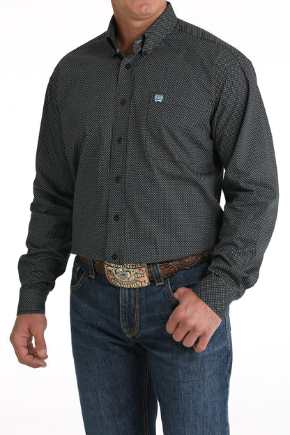 CINCH BLACK SIDE ZAG LONG SLEEVE SHIRT
