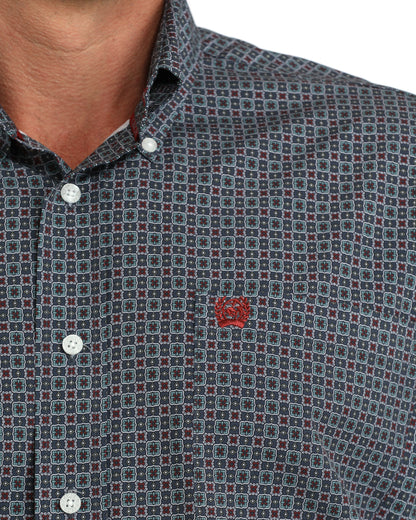 Cinch Teal ArenaFlex Long Sleeve Shirt