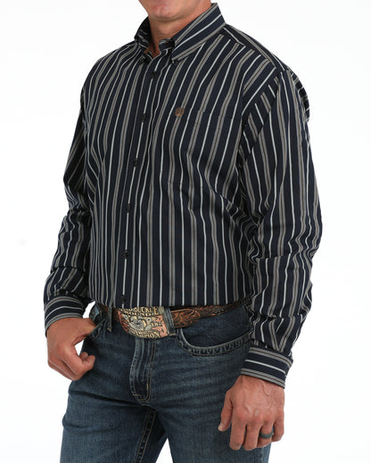 Cinch Men's Navy Long Sleeve Shirt