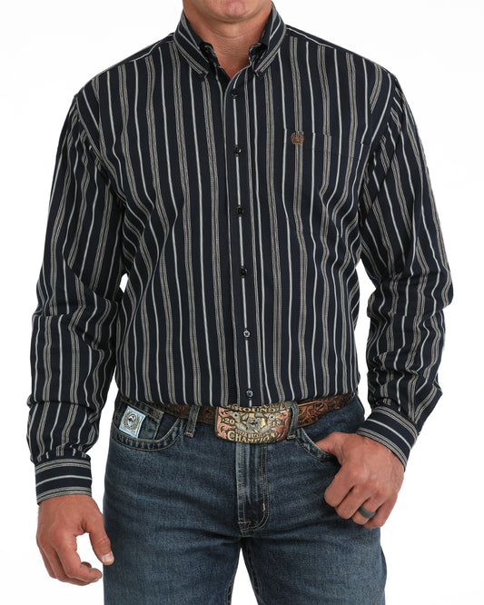 Cinch Men's Navy Long Sleeve Shirt