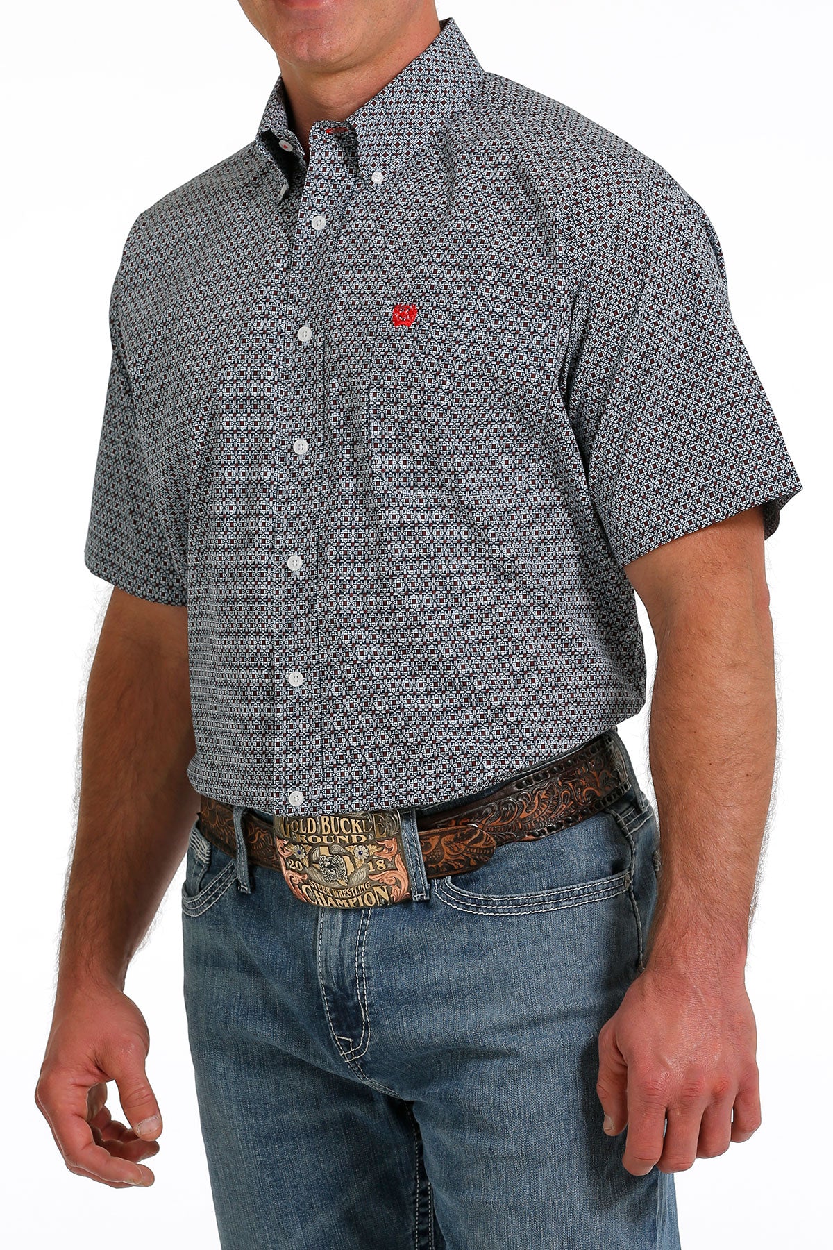 CINCH MENS PRINT SHORT SLEEVE