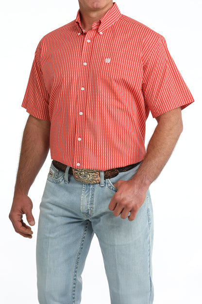 Cinch Men's Rust Arrow Short Sleeve Shirt