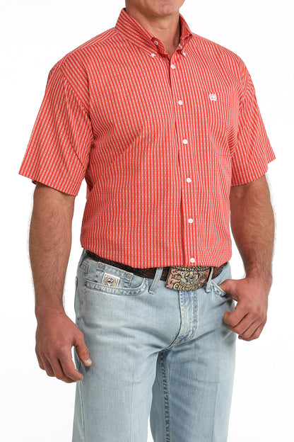 Cinch Men's Rust Arrow Short Sleeve Shirt