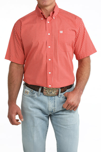 Cinch Men's Rust Arrow Short Sleeve Shirt