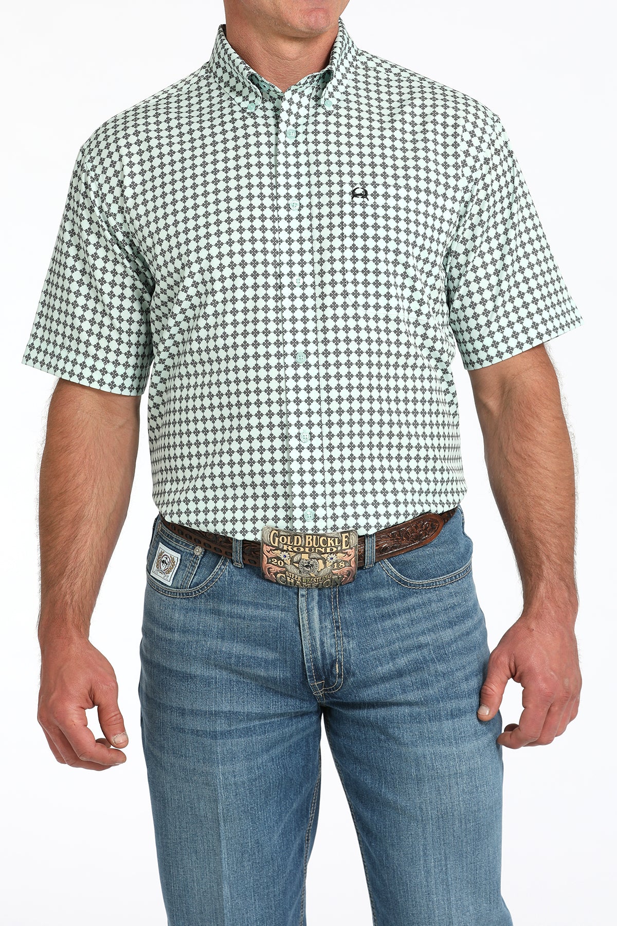 Cinch Men's Light Blue ArenaFlex Shirt