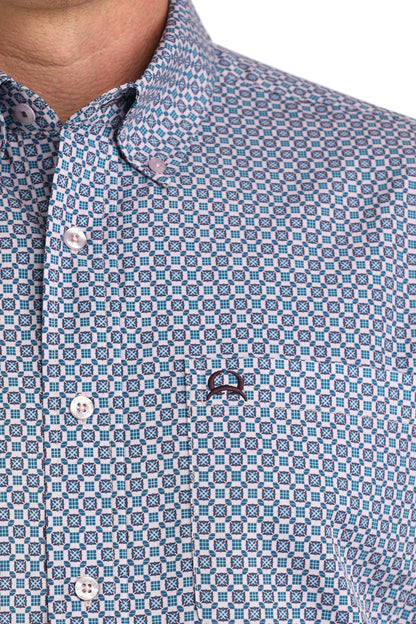 Cinch Men's Lilac ArenaFlex Short Sleeve Shirt