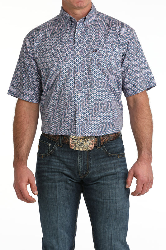 Cinch Men's Lilac ArenaFlex Short Sleeve Shirt