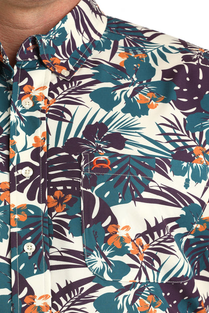 Cinch Men's Hawaiian ArenaFlex Short Sleeve Shirt