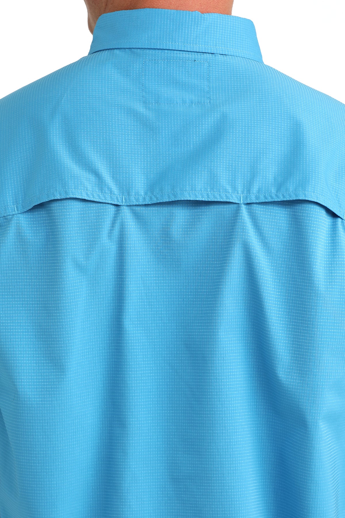 Cinch Short Sleeve Blue Arenaflex Button Up Shirt