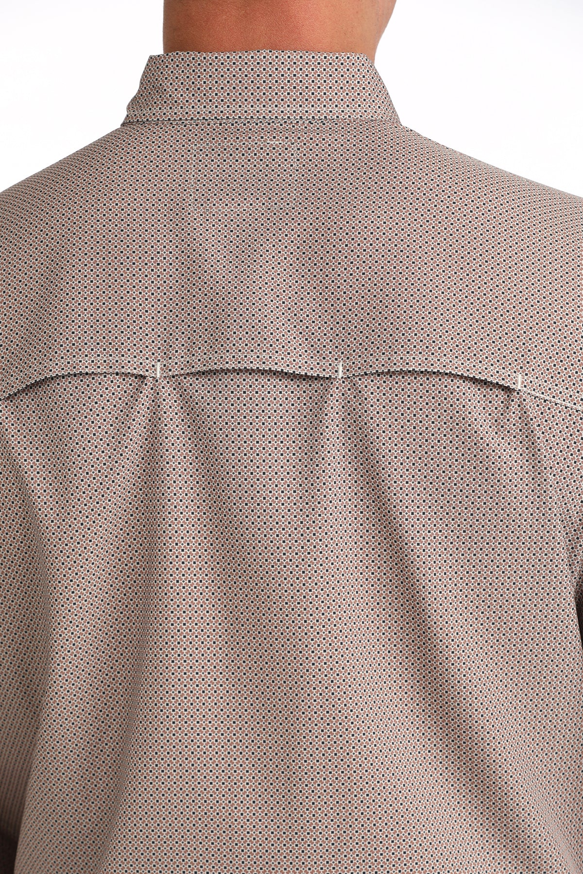 Cinch Men's Brown Printed ArenaFlex Short Sleeve Shirt