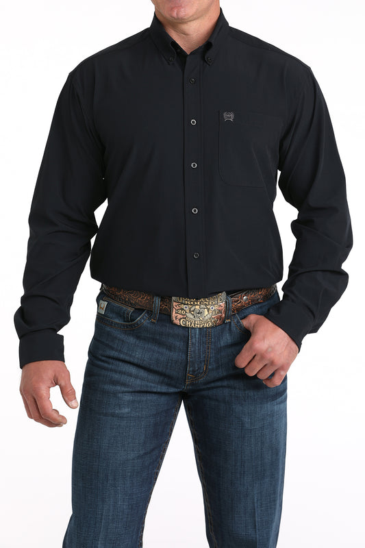 Cinch Men's Black Arenaflex Long Sleeve Shirt