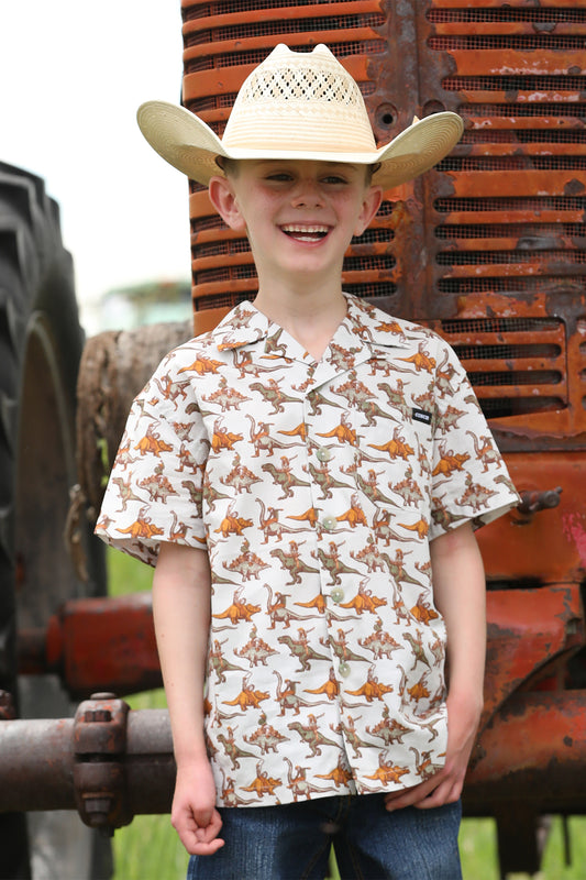Cinch Bron-A-Saurus Camp Shirt