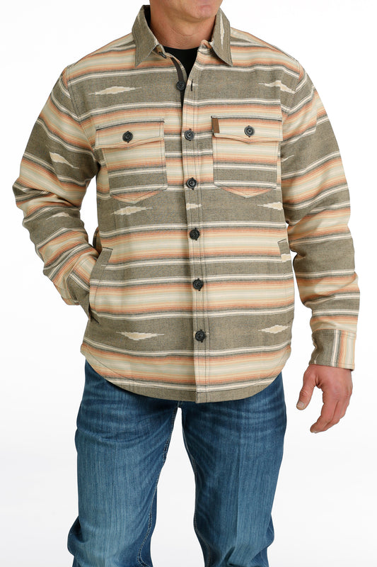 CINCH SOUTHWESTERN PRINTED JACQUARD SHIRT JACKET