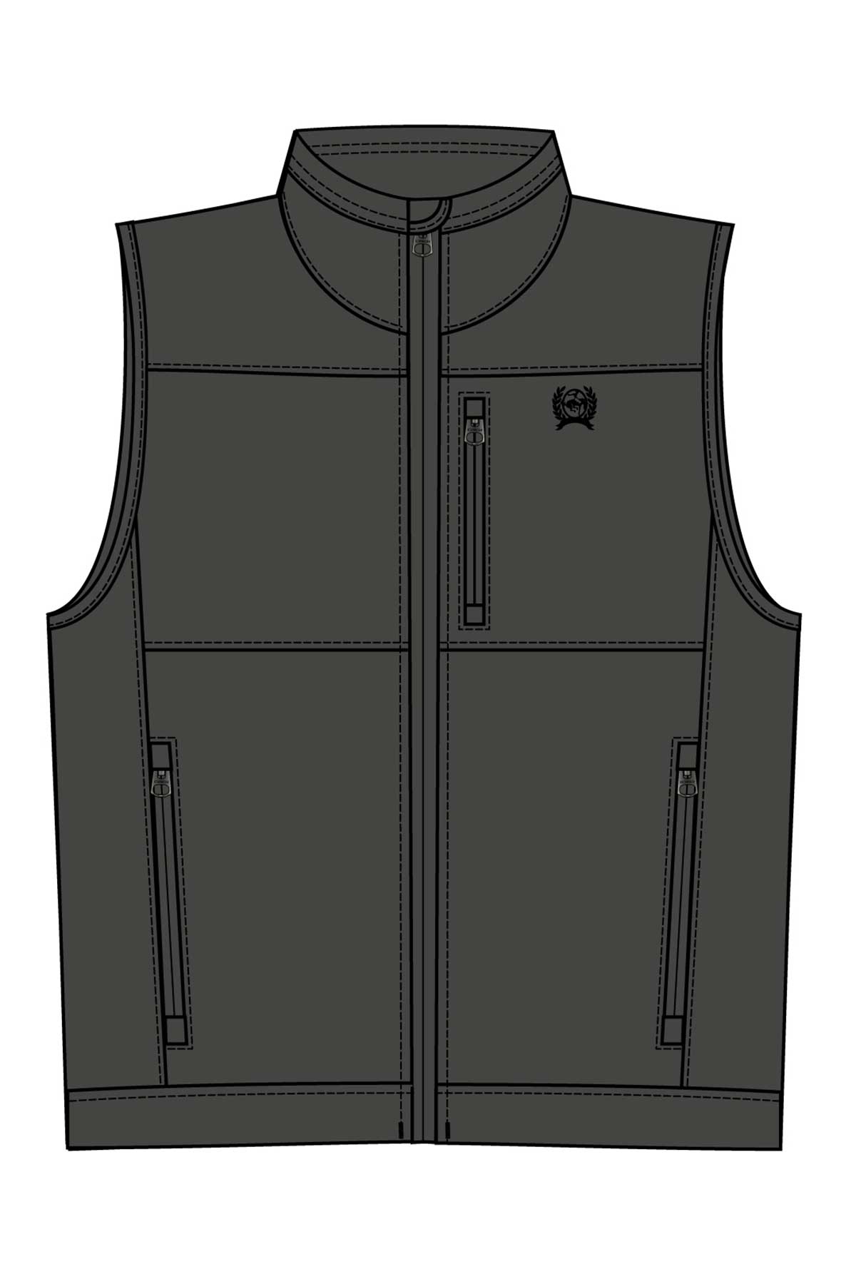 Cinch Ripstop Grey Windproof Vest