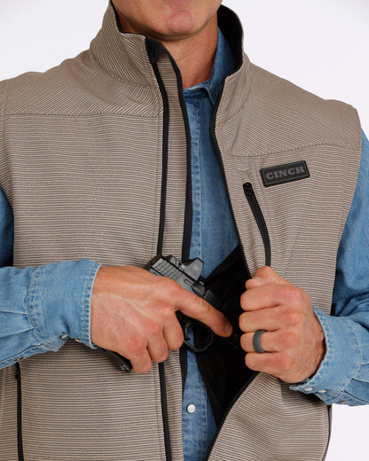 Cinch Men's Tan Conceal Carry Bonded Vest