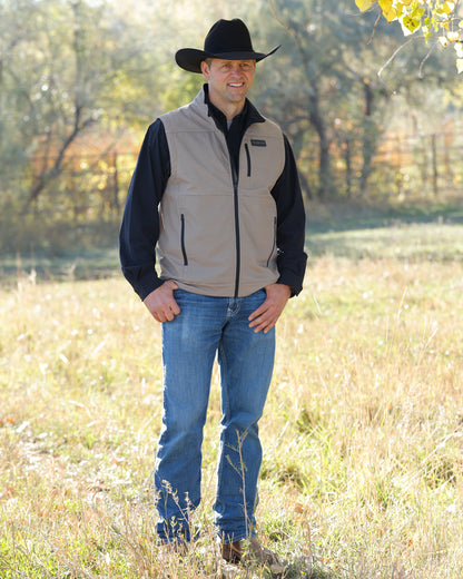 Cinch Men's Tan Conceal Carry Bonded Vest