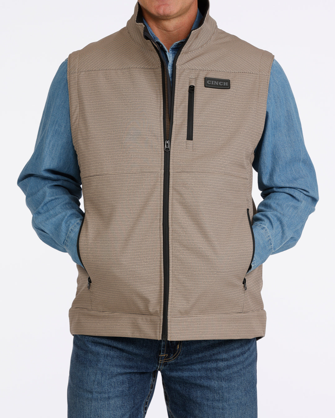 Cinch Men's Tan Conceal Carry Bonded Vest