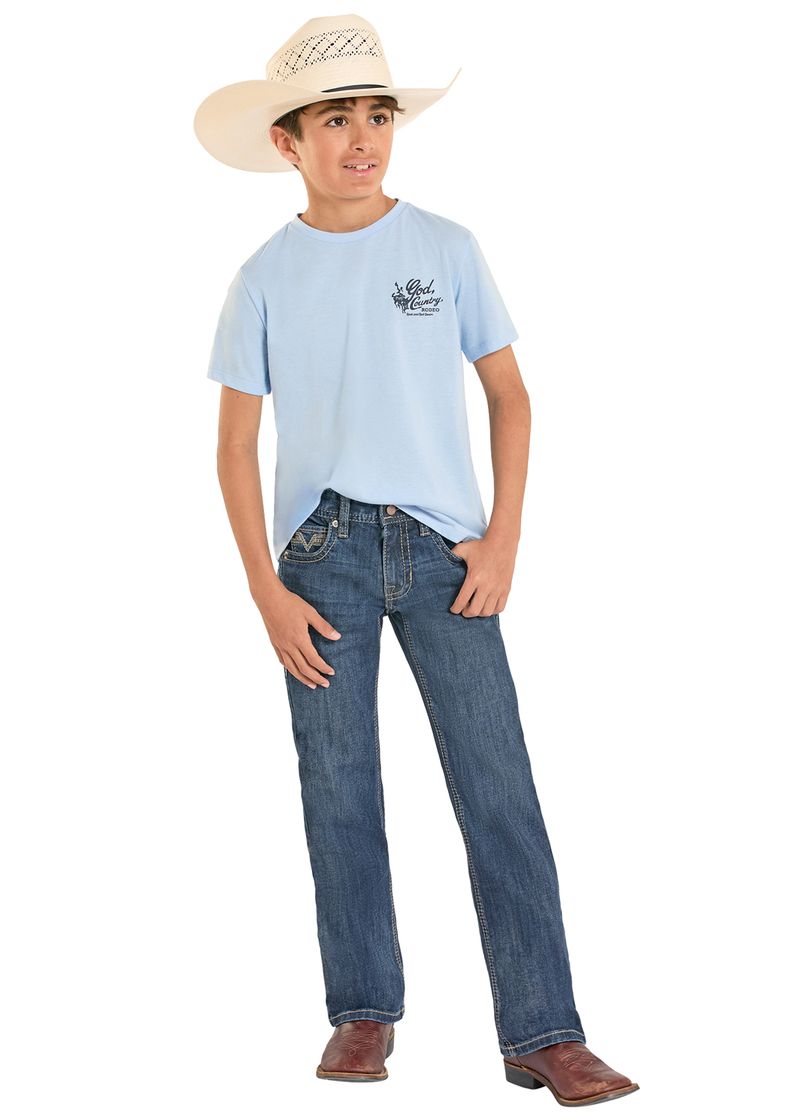 Rock & Roll Denim BB Gun Dark Wash Boot Cut Jean
