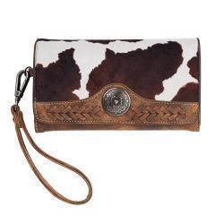 Nocona Jessi Ray Brown Cow Clutch