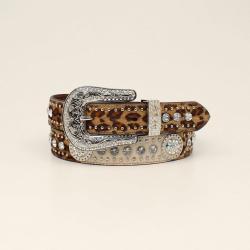 Nocona Leopard Calf Hair Concho Belt