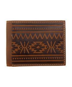 Nocona Southwest Embossed Medium Brown Bifold Wallet