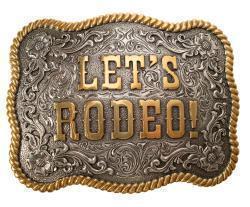 Nocona Men's Buckle Rectangle Let's Rodeo