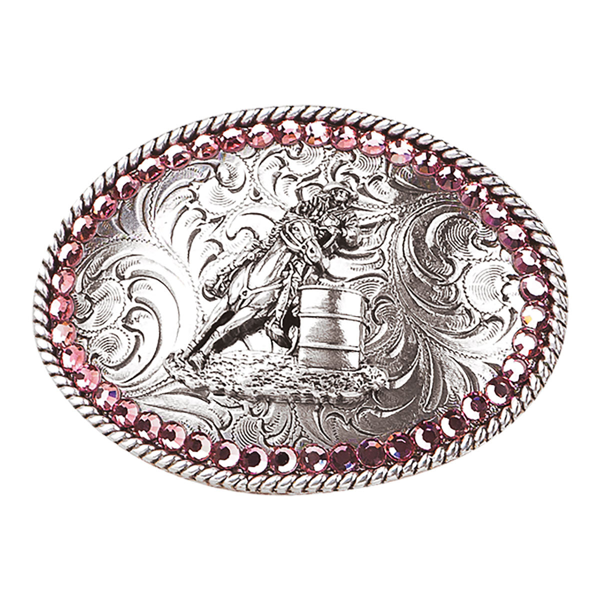 Nocona Youth Barrel Racer Rhinestone Buckle