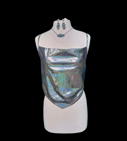 ROCK & ROLL HOLOGRAPHIC TANK TOP
