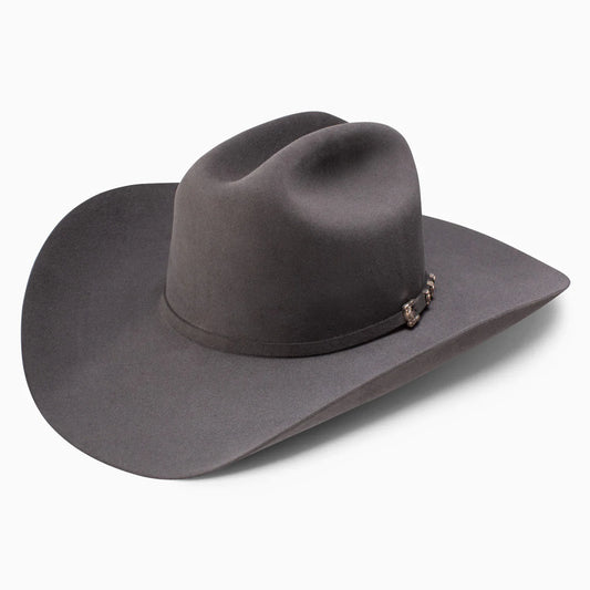 RESISTOL 6X LOGAN CHARCOAL FELT COWBOY HAT 4 1/4"