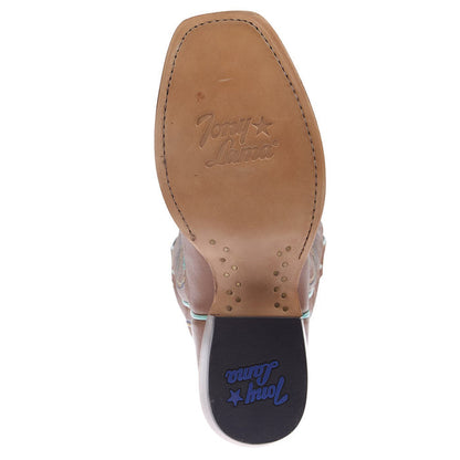 Tony Lama Hallie Tawny Brown Cowhide Boot