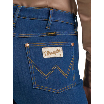 Wrangler X Lainey Wilson Ladies Cheeky Wide Leg Blue Jean