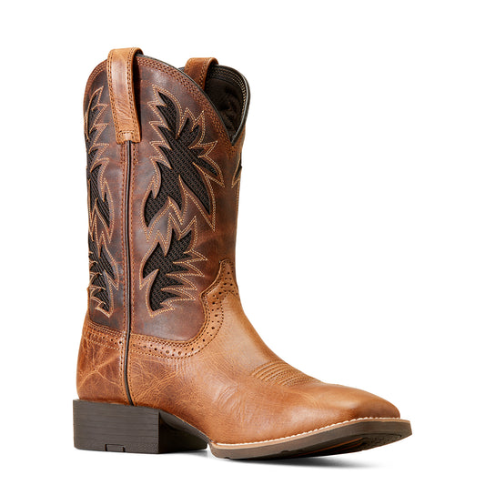 Ariat Sport Cool VentTEK Wide Square Toe Cowboy Boot