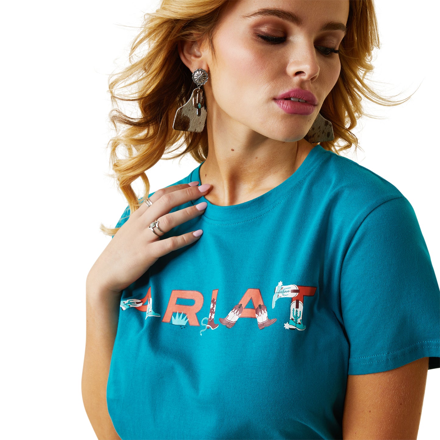 ARIAT REAL BOOT KICKIN' LOGO TEE