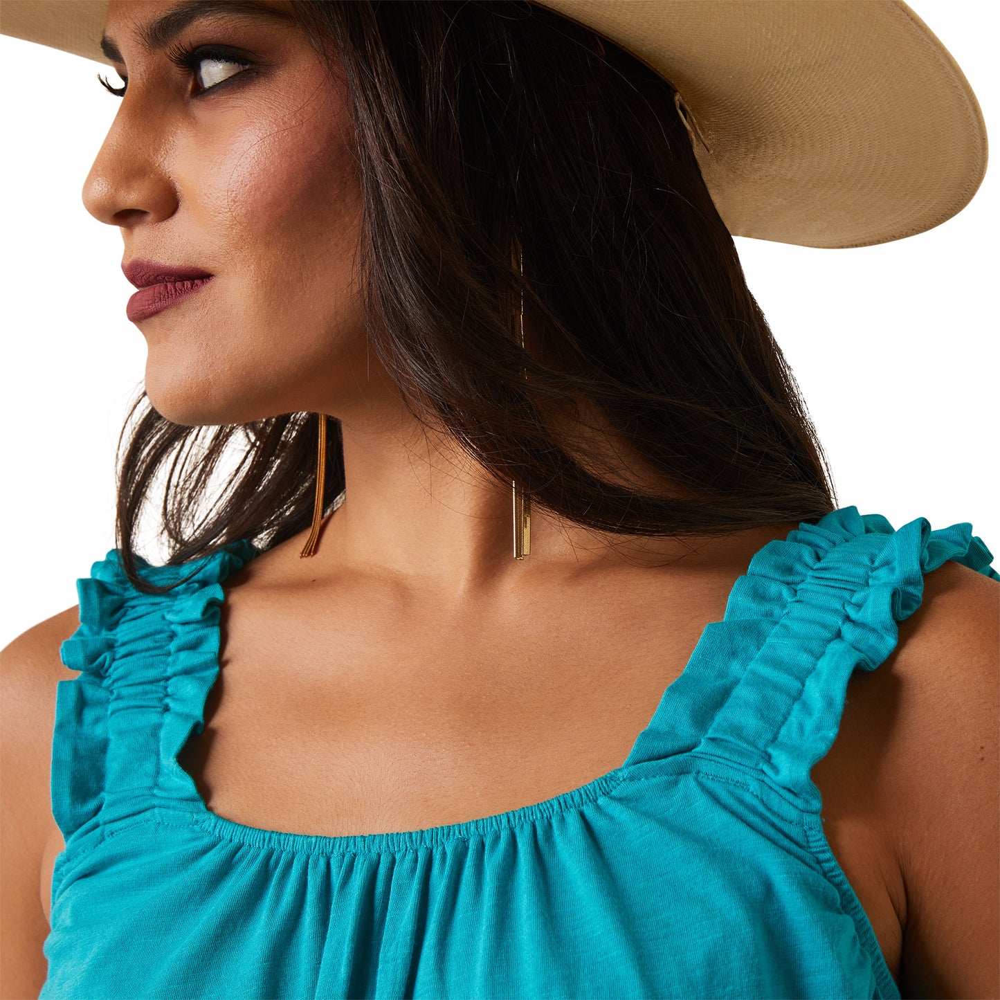 ARIAT TILLY SLEEVELESS TANK TEAL