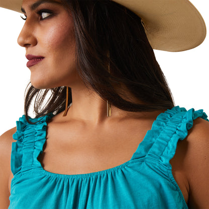 ARIAT TILLY SLEEVELESS TANK TEAL