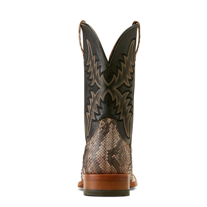 ARIAT TAN PYTHON|ANCIENT BLACK DRY GULCH COWBOY BOOT