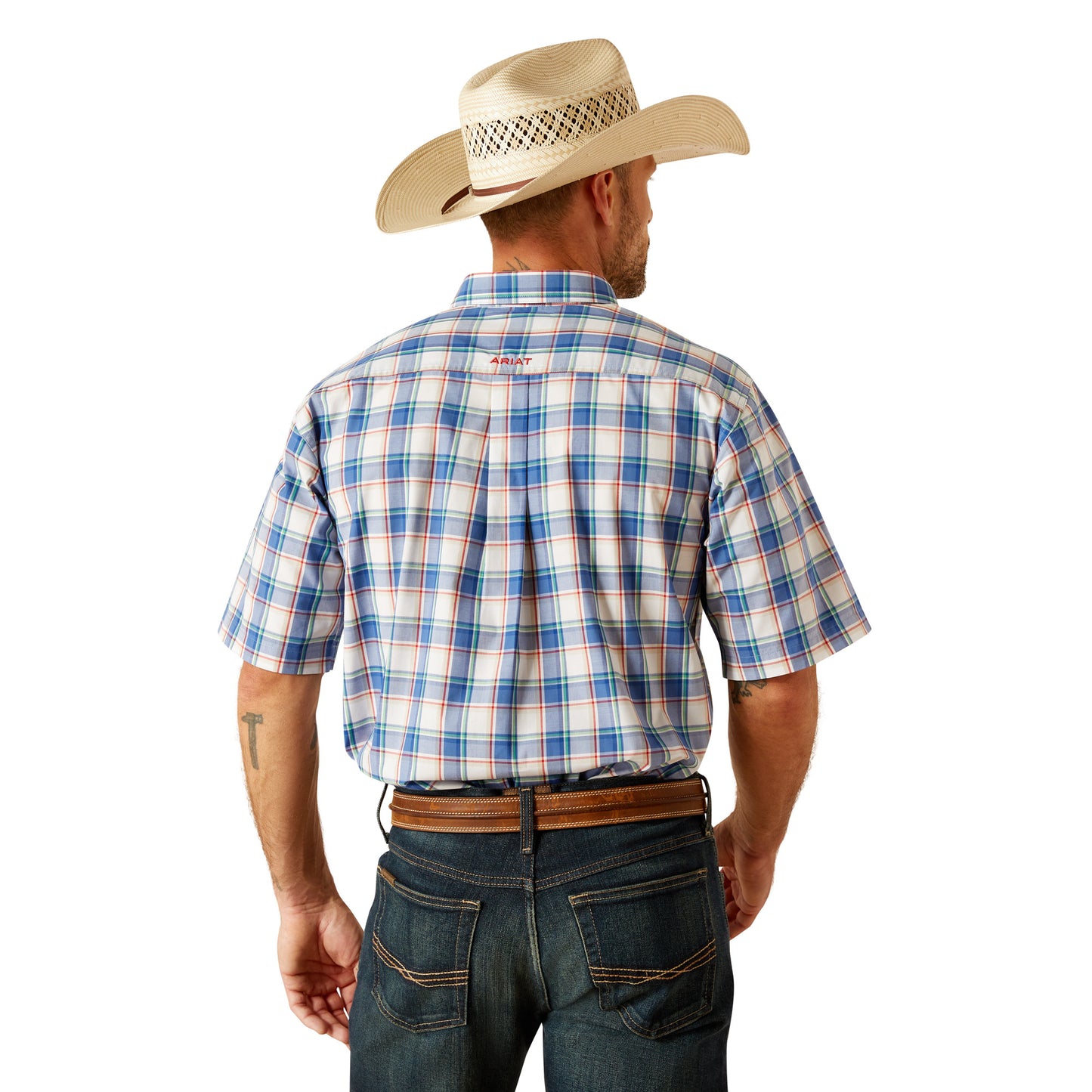 ARIAT PRO DAWSON BLUE SHORT SLEEVE SHIRT