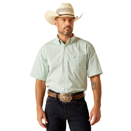ARIAT PRO DAMIAN GREEN SHORT SLEEVE SHIRT