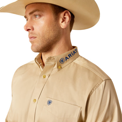 Ariat Khaki Team Logo Twill Classic Fit Shirt