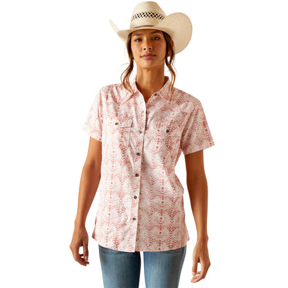 ARIAT BRUSH STROKE PRINT VENTTEK SHIRT