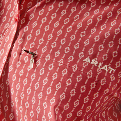 ARIAT VENTTEK LYLA GEO STRIPED LONG SLEEVE SHIRT