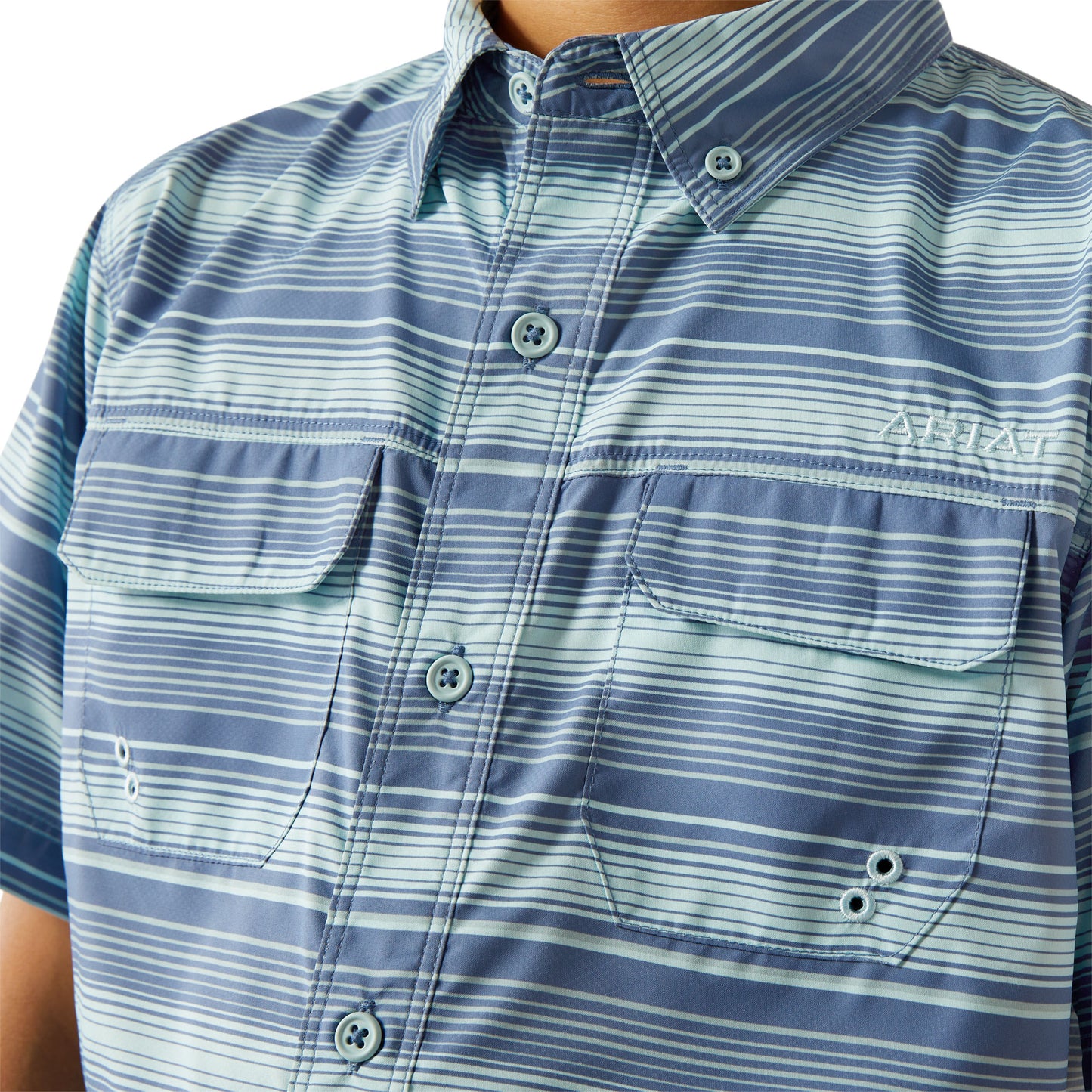 Ariat Youth VentTEK Outbound Blue Raven Classic Fit Shirt