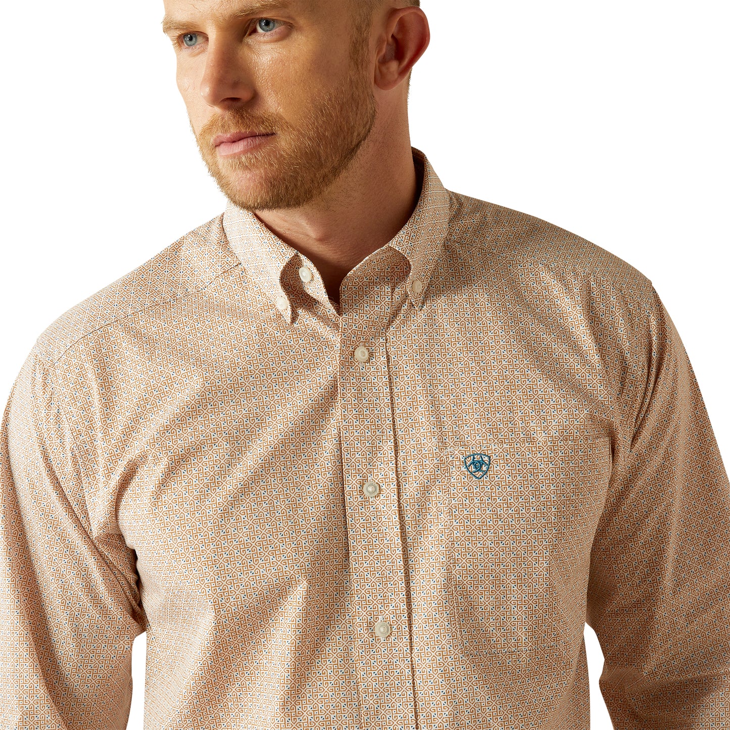 ARIAT JOHNNY LIGHT BROWN LONG SLEEVE SHIRT