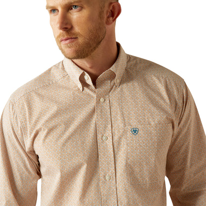 ARIAT JOHNNY LIGHT BROWN LONG SLEEVE SHIRT